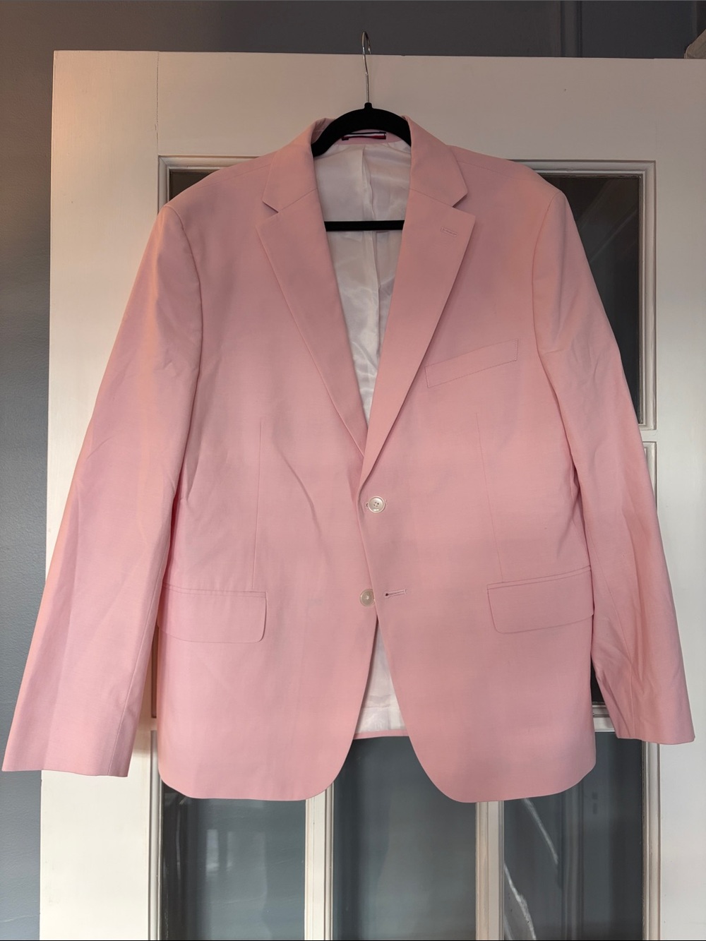 Tommy Hilfiger Light Pink Two-Button Suit Separate